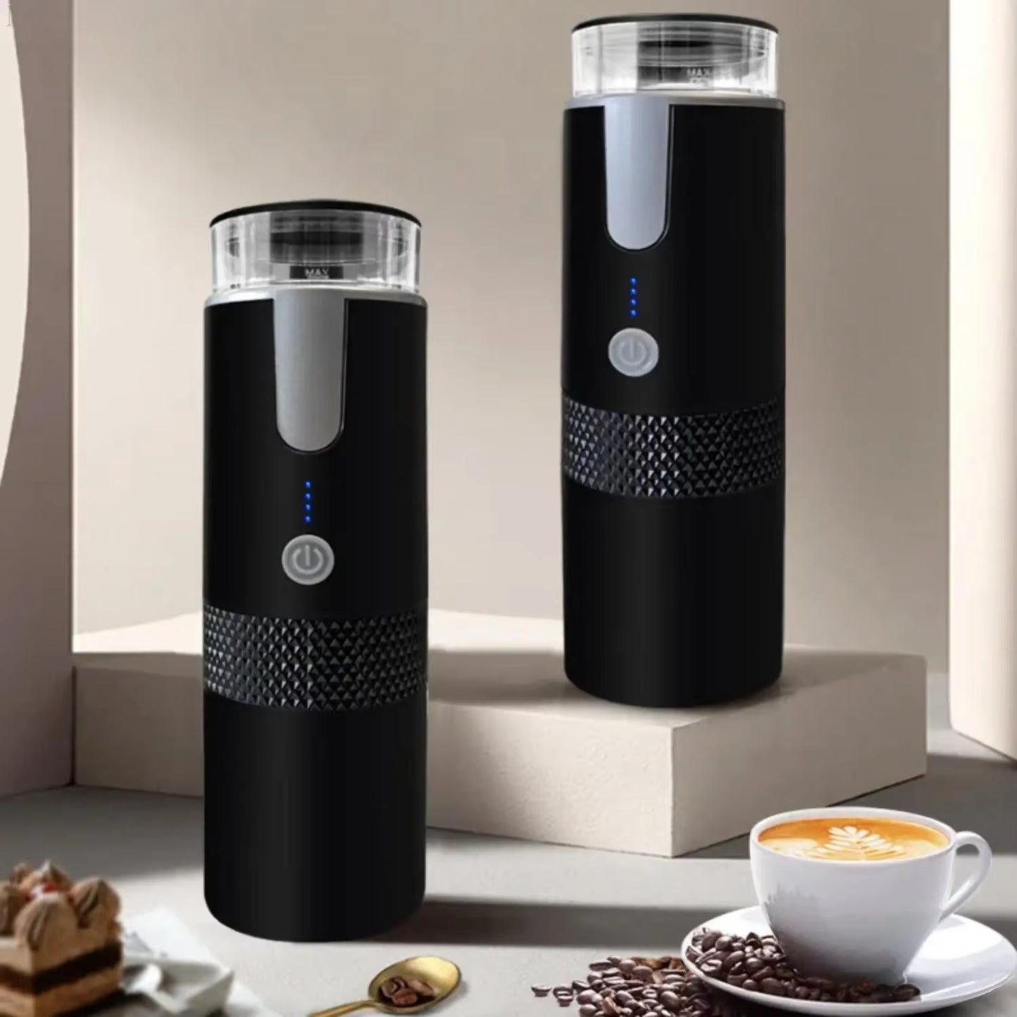 Portable Mini Espresso Maker – For Ground Coffee & Capsules / Compact & Travel-Friendly