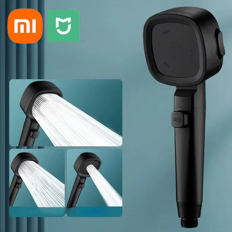 XIAOMI 3-Mode High Pressure Shower Head – Adjustable Water-Saving Sprayer with Massage Function - Bathroom Accessory