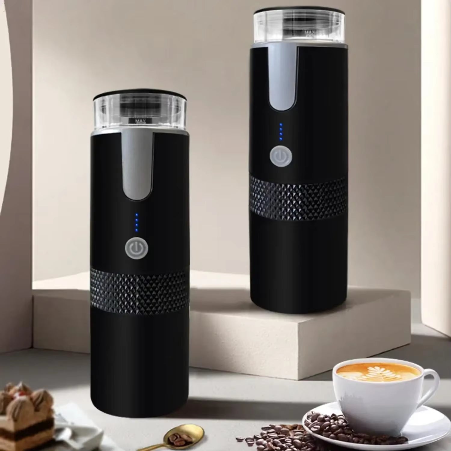Portable Mini Espresso Maker – For Ground Coffee & Capsules / Compact & Travel-Friendly