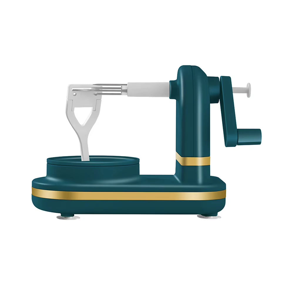 Manual Apple & Fruit Peeler – Hand Crank Kitchen Tool with Stainless Steel Blades