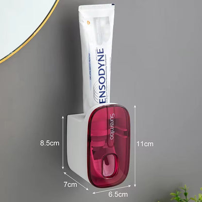 2-in-1 Automatic Toothpaste Dispenser & Toothbrush Holder / Hands-Free, Wall-Mounted | No Waste, Easy to Use | Modern Bathroom Accessory