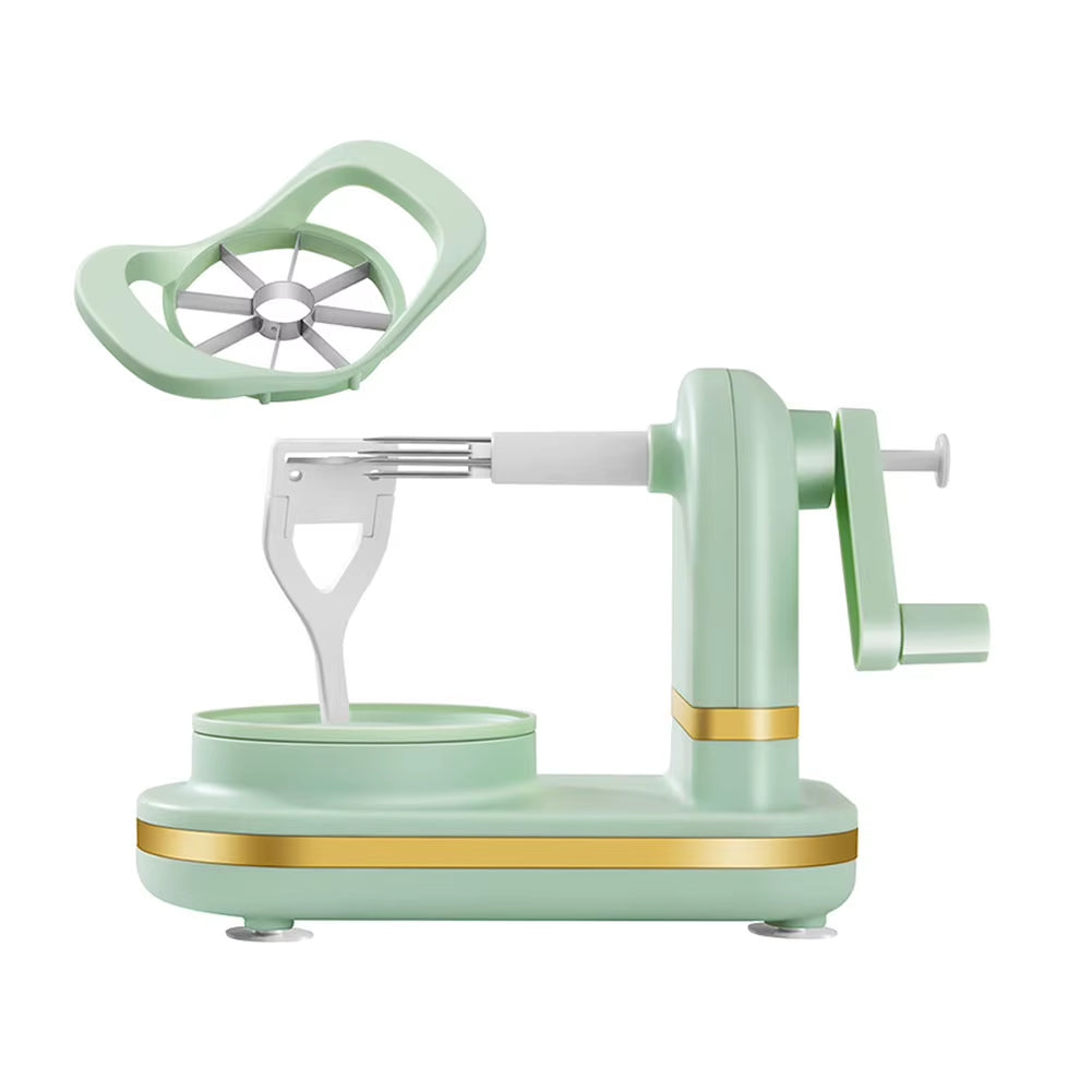 Manual Apple & Fruit Peeler – Hand Crank Kitchen Tool with Stainless Steel Blades