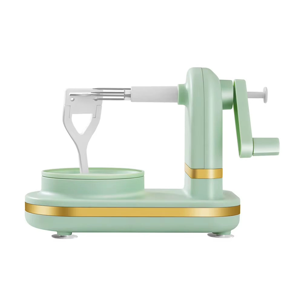 Manual Apple & Fruit Peeler – Hand Crank Kitchen Tool with Stainless Steel Blades