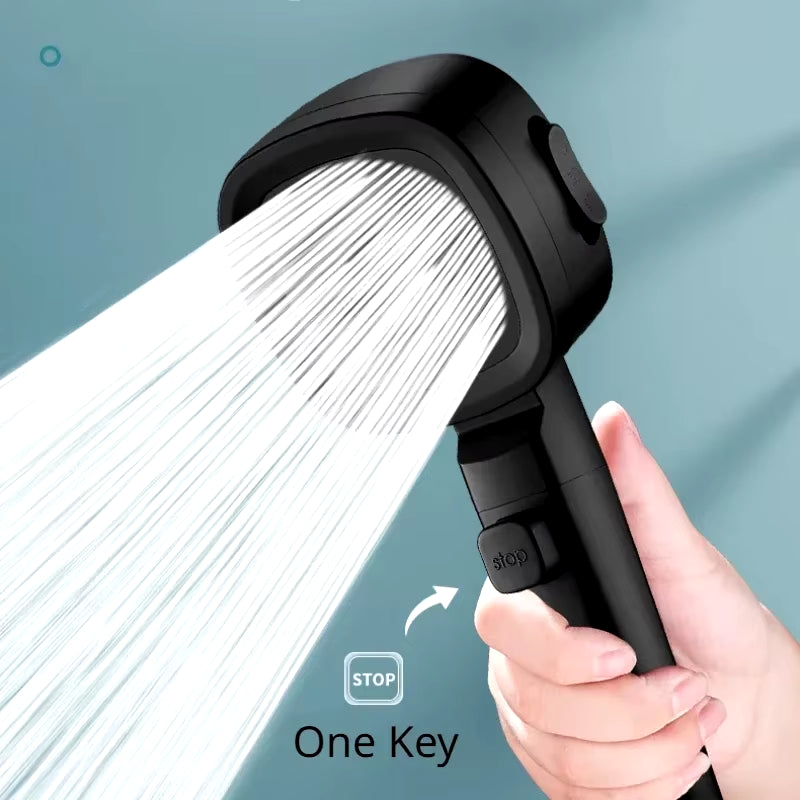 XIAOMI 3-Mode High Pressure Shower Head – Adjustable Water-Saving Sprayer with Massage Function - Bathroom Accessory