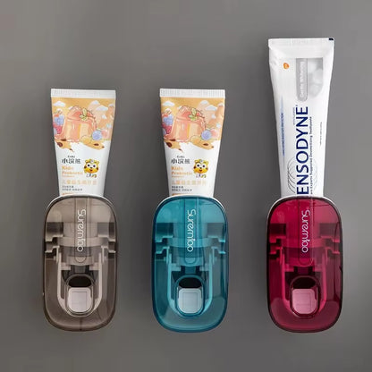 2-in-1 Automatic Toothpaste Dispenser & Toothbrush Holder / Hands-Free, Wall-Mounted | No Waste, Easy to Use | Modern Bathroom Accessory