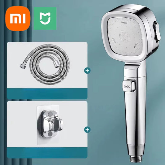XIAOMI 3-Mode High Pressure Shower Head – Adjustable Water-Saving Sprayer with Massage Function - Bathroom Accessory