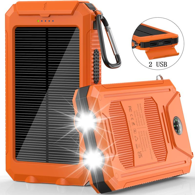 Portable Solar Power Bank – Outdoor Mobile Charger for Phones & Devices / Long-Lasting, Durable, Ideal for Camping & Travel